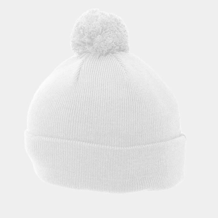 Knit Fold Over Pom-Pom Beanie Thumbnail