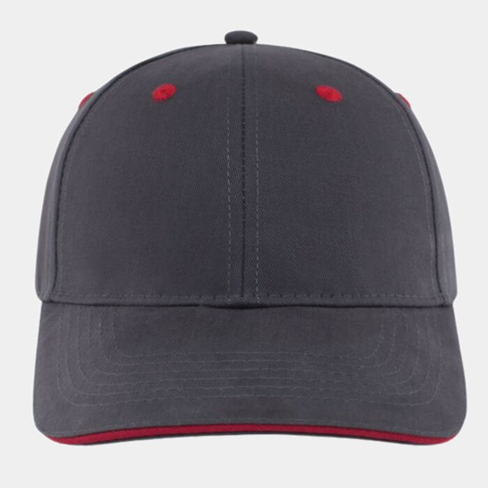 Brushed Twill Cap With Sandwich Bill Thumbnail