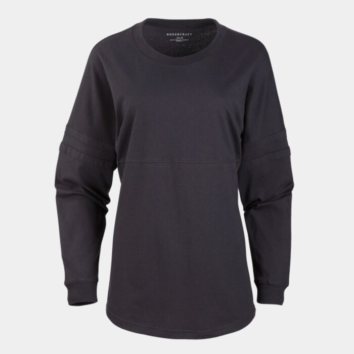 Women's Pom Pom Long Sleeve Jersey T-Shirt Thumbnail