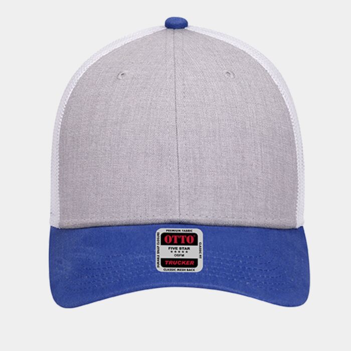 OTTO CAP 6 Panel Low Profile Mesh Back Trucker Hat Thumbnail