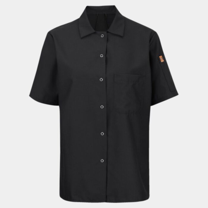 Women's Mimix™ Short Sleeve Cook Shirt with OilBlok Thumbnail