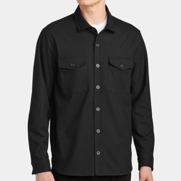 Long Sleeve Twill Overshirt Thumbnail