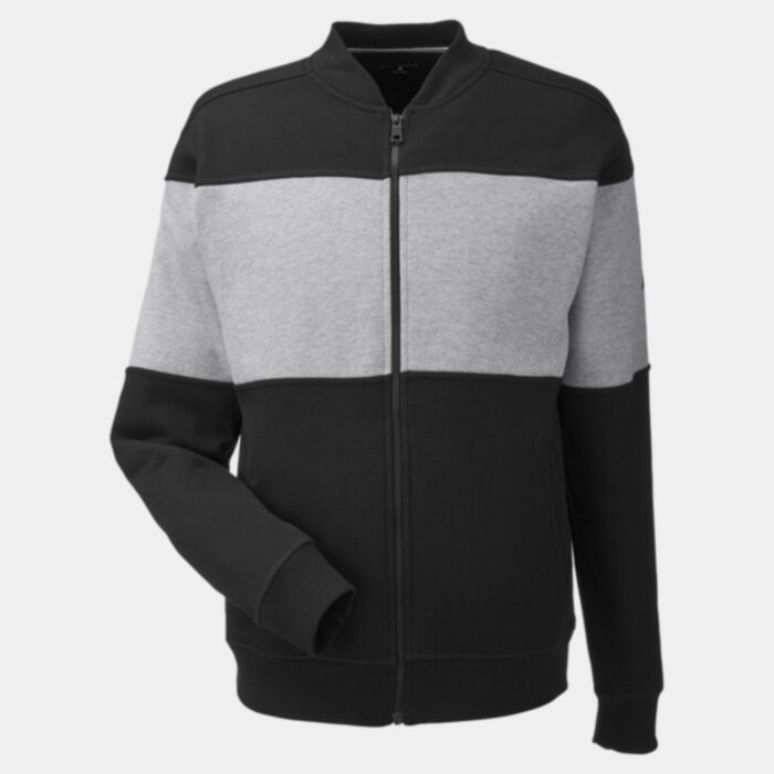 Unisex Anchor Fleece Colorblocked Bomber Jacket Thumbnail