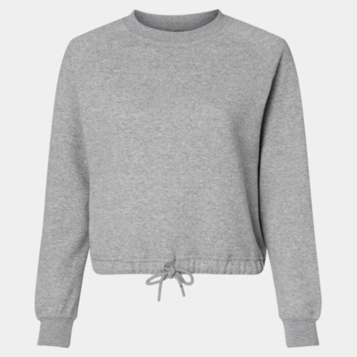 Women's Relaxed 3-End Boxy Fleece Crewneck Sweatshirt Thumbnail