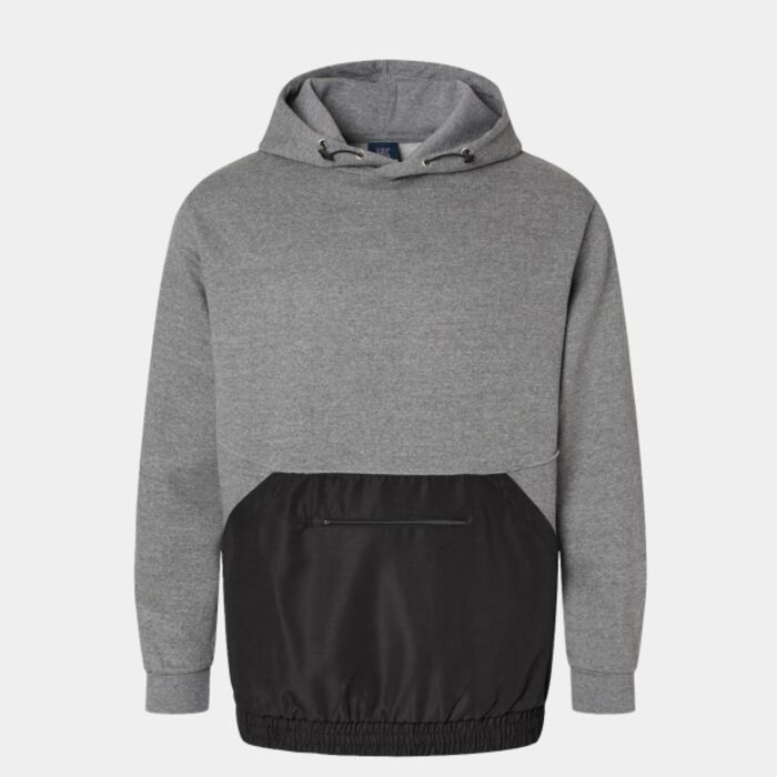 Unisex Mixed Media Hooded Sweatshirt Thumbnail