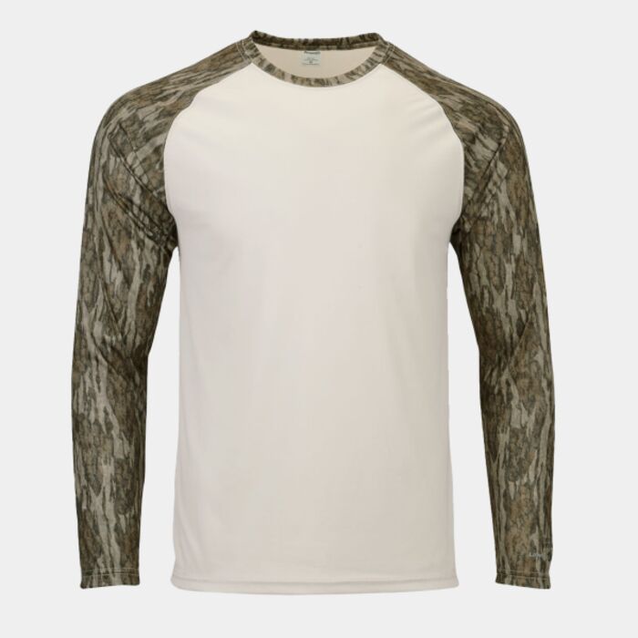 Men's Jackson Mossy Oak Colorblocked Long Sleeve T-Shirt Thumbnail