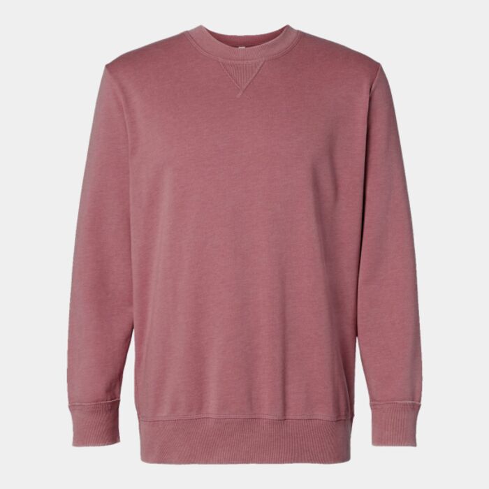 Unisex Vintage Wash Fleece Crewneck Sweatshirt Thumbnail