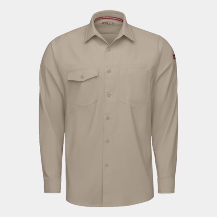 Men's Tall Cooling Long Sleeve Work Shirt Thumbnail