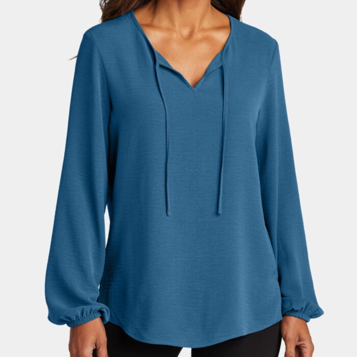 Women's Textured Crepe Blouse Thumbnail