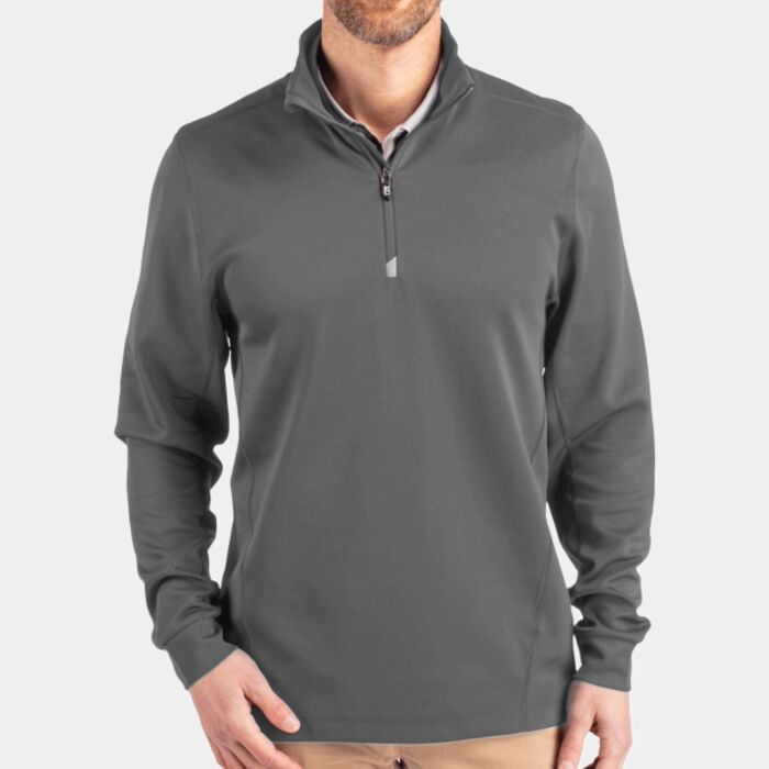 Cutter & Buck Traverse Stretch Quarter Zip Mens Big and Tall Pullover Thumbnail