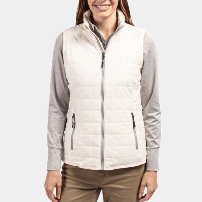 Cutter & Buck Rainier PrimaLoft Womens Eco Insulated Full Zip Puffer Vest Thumbnail