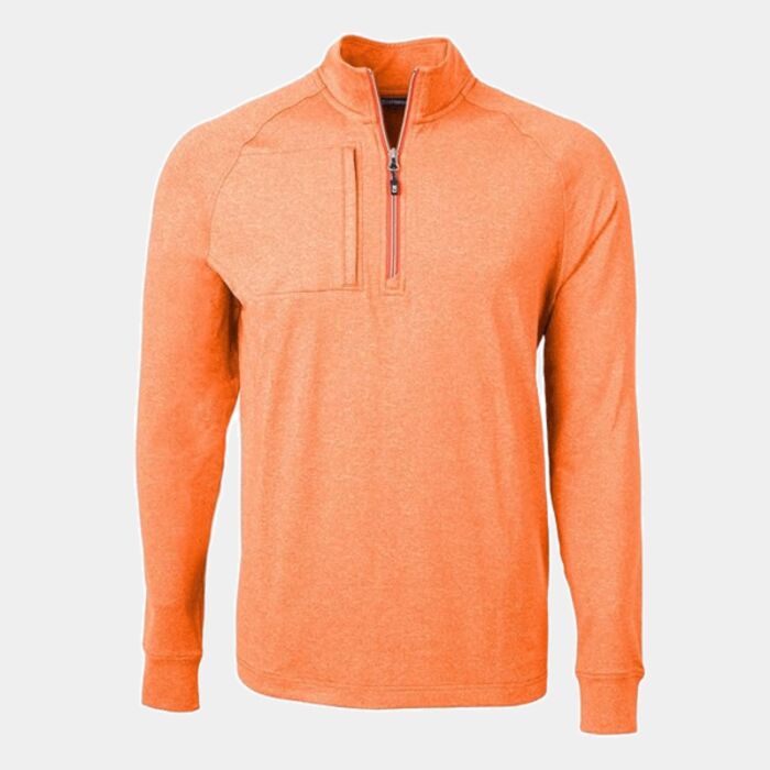 Cutter & Buck Adapt Eco Knit Heather Mens Quarter Zip Pullover Thumbnail