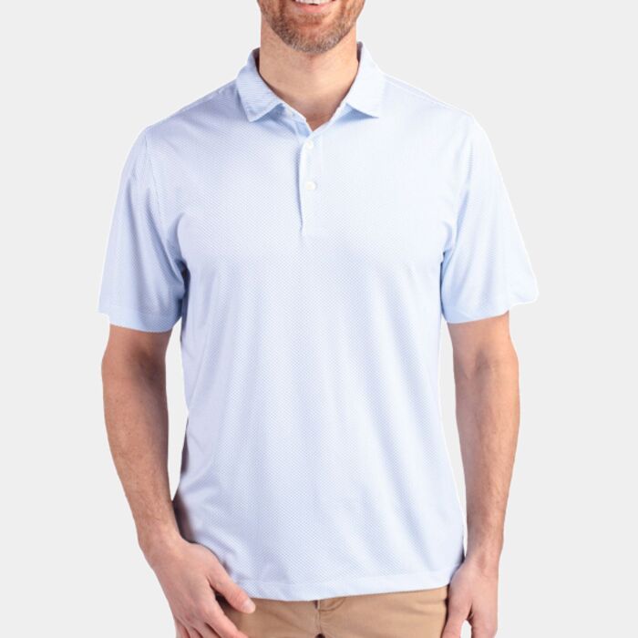Cutter & Buck Pike Eco Symmetry Print Stretch Recycled Mens Polo Thumbnail