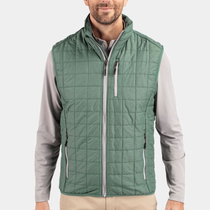 Cutter & Buck Rainier PrimaLoft Mens Eco Insulated Full Zip Puffer Vest Thumbnail