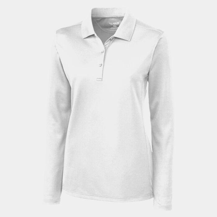 Clique Ice Pique Women's Long Sleeve Tech Polo Thumbnail