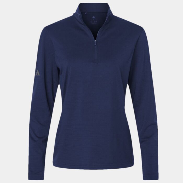 Women's Textured Stripe Quarter-Zip Pullover Thumbnail