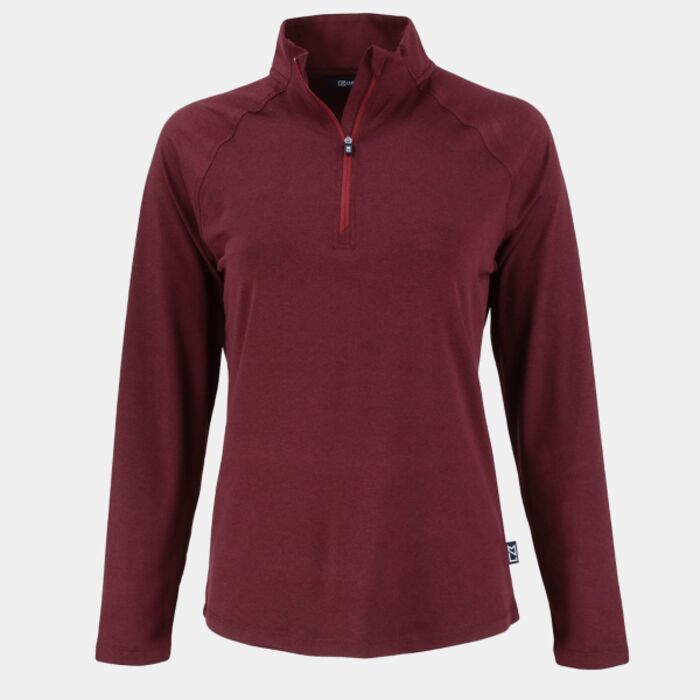 Cutter & Buck Coastline Epic Comfort Recycled Womens Quarter Zip Thumbnail