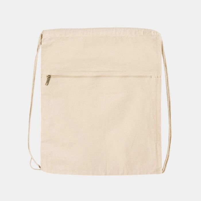 Front-Zip Drawstring Backpack Thumbnail