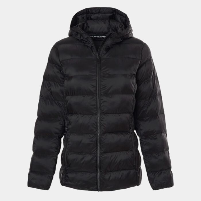 Women's Lightweight Poly-filled Hooded Puffer Jacket Thumbnail