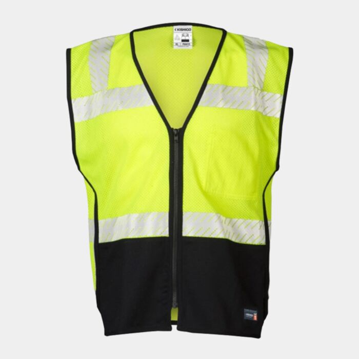 Unisex Premium Black Series® FR Black Bottom Mesh Vest Thumbnail