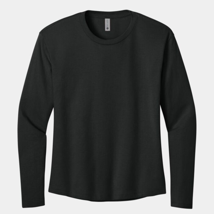 Women's Cotton Relaxed Long Sleeve Tee Thumbnail