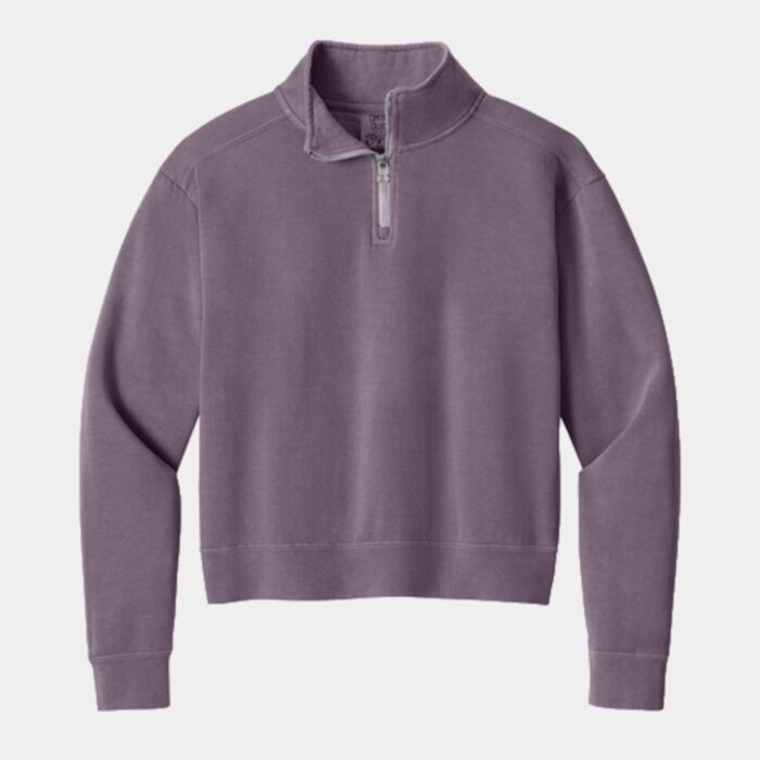 Women's Mid Length 1/4 Zip Sweatshirt Thumbnail