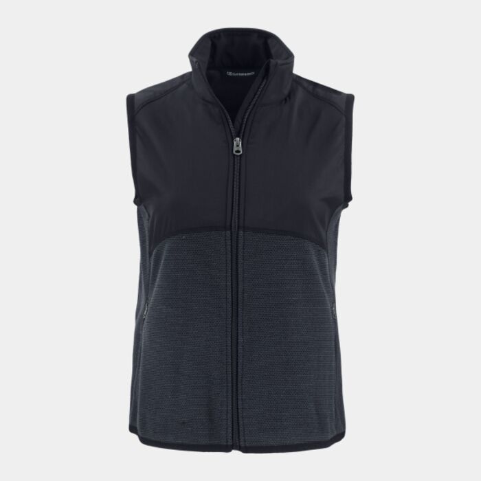 Cutter & Buck Hunts Point Recycled Fleece Womens Hybrid Full Zip Vest Thumbnail