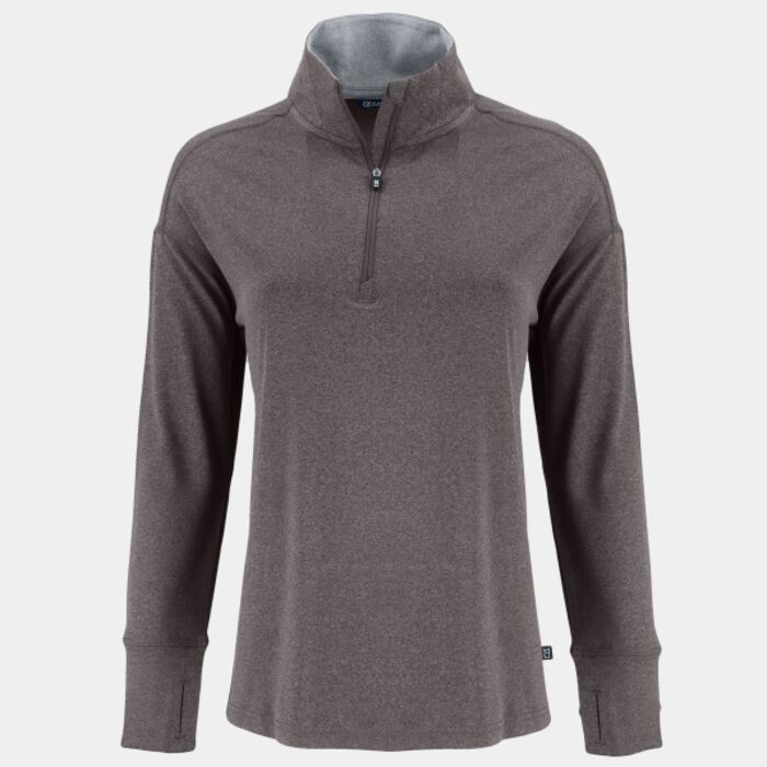 Cutter & Buck Forge Recycled Four-Way Stretch Womens Quarter Zip Pullover Thumbnail