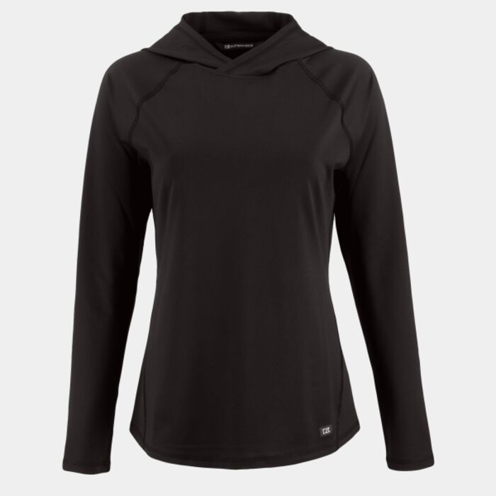 Cutter & Buck Prospect Recycled Featherlight Stretch Womens Hooded Pullover Thumbnail