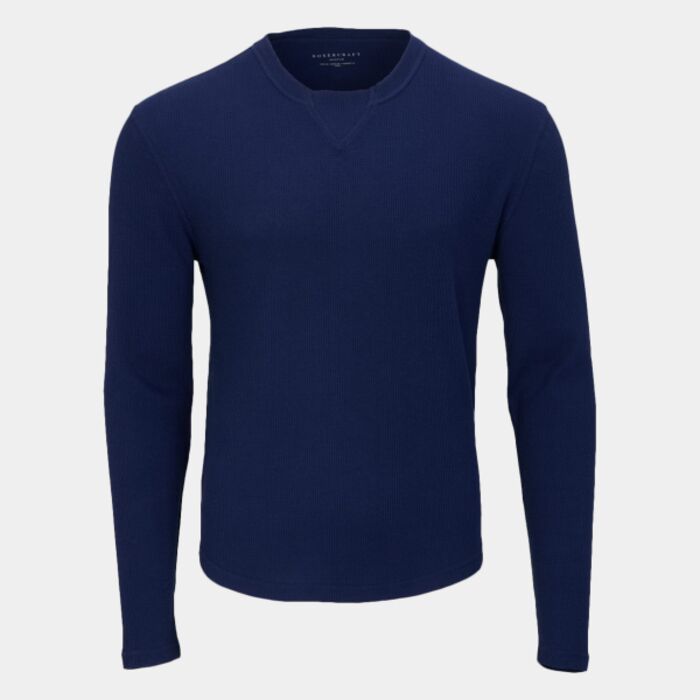 Men's Waffle Knit Long Sleeve T-Shirt Thumbnail