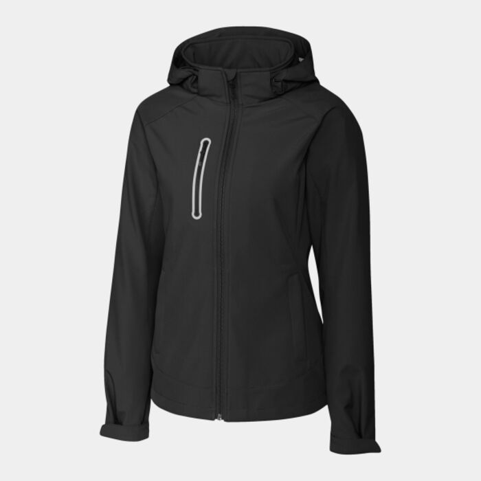 Clique Milford Waterproof Softshell Full Zip Hooded Womens Jacket Thumbnail