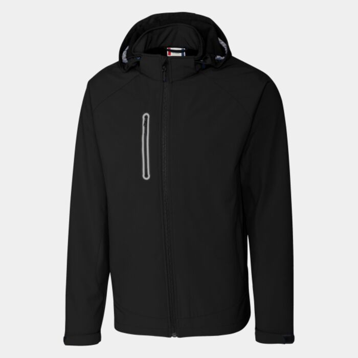 Clique Milford Waterproof Softshell Full Zip Hooded Mens Jacket Thumbnail