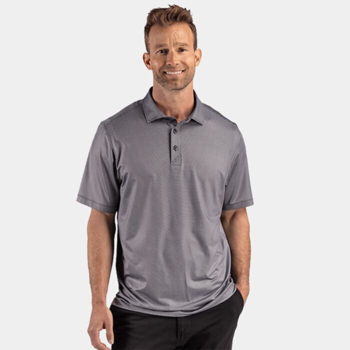 Cutter & Buck Pike Recycled Lattice Print Mens Polo Thumbnail