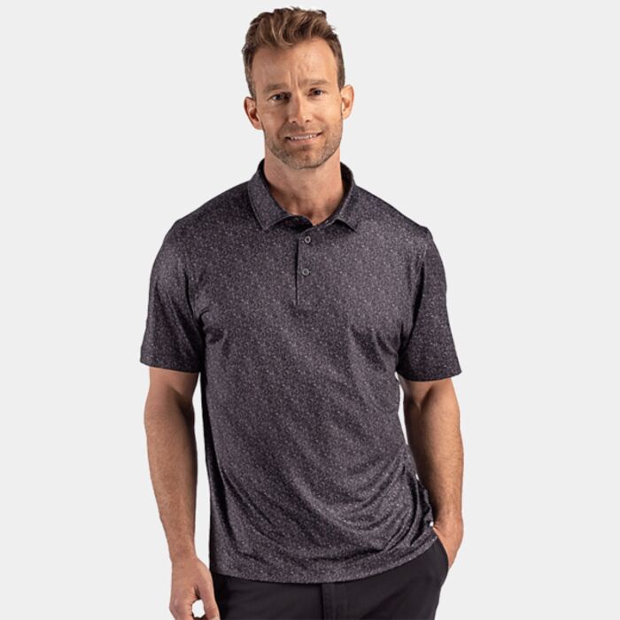 Cutter & Buck Pike Recycled Fern Print Mens Big & Tall Polo Thumbnail