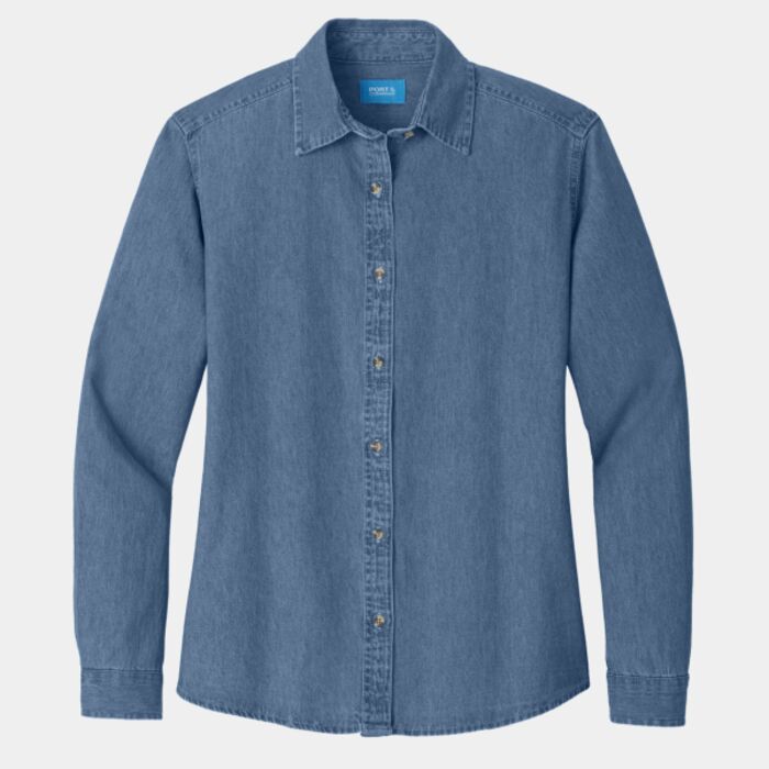 Women's Long Sleeve Value Denim Shirt Thumbnail