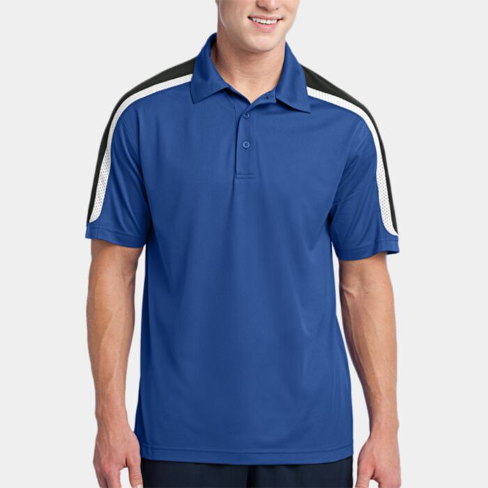 Tricolor Shoulder Micropique Sport Wick ® Polo Thumbnail