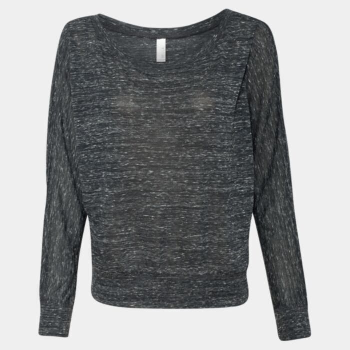 Women’s Flowy Off Shoulder Long Sleeve Tee Thumbnail