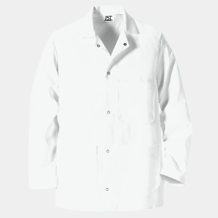 Gripper Front Short Butcher Coat Thumbnail