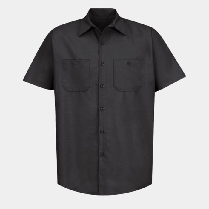 Men's Industrial Short Sleeve Work Shirt Thumbnail