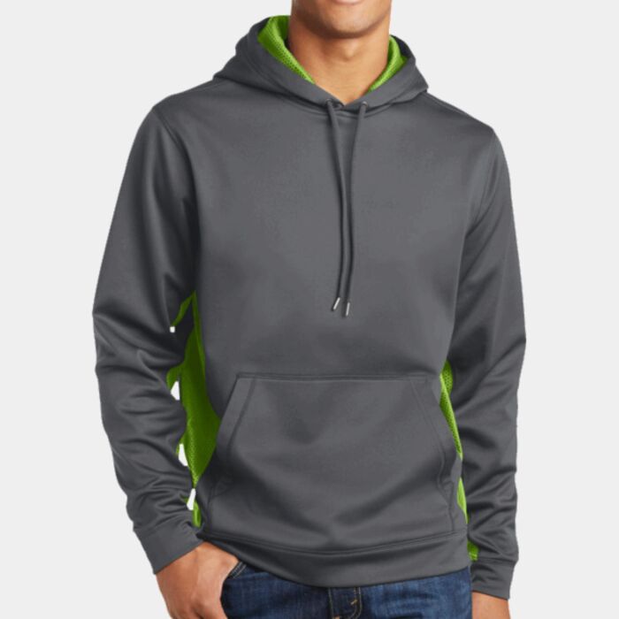 Sport Wick ® CamoHex Fleece Colorblock Hooded Pullover Thumbnail