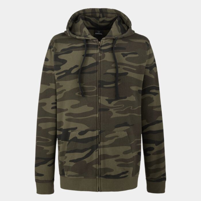 Men's Camo Full-Zip Hooded Sweatshirt Thumbnail