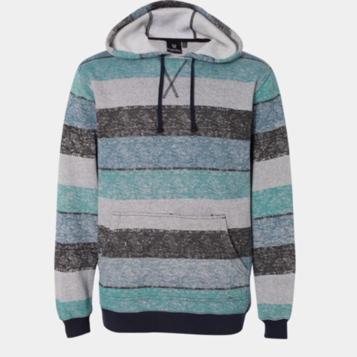 Men's Printed Stripes Fleece Sweatshirt Thumbnail