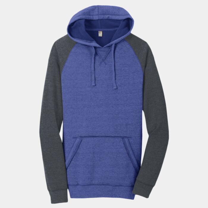 Young Mens Lightweight Fleece Raglan Hoodie Thumbnail