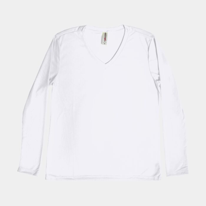 AI302 Women's V-Neck Long Sleeve Expert Tee Thumbnail