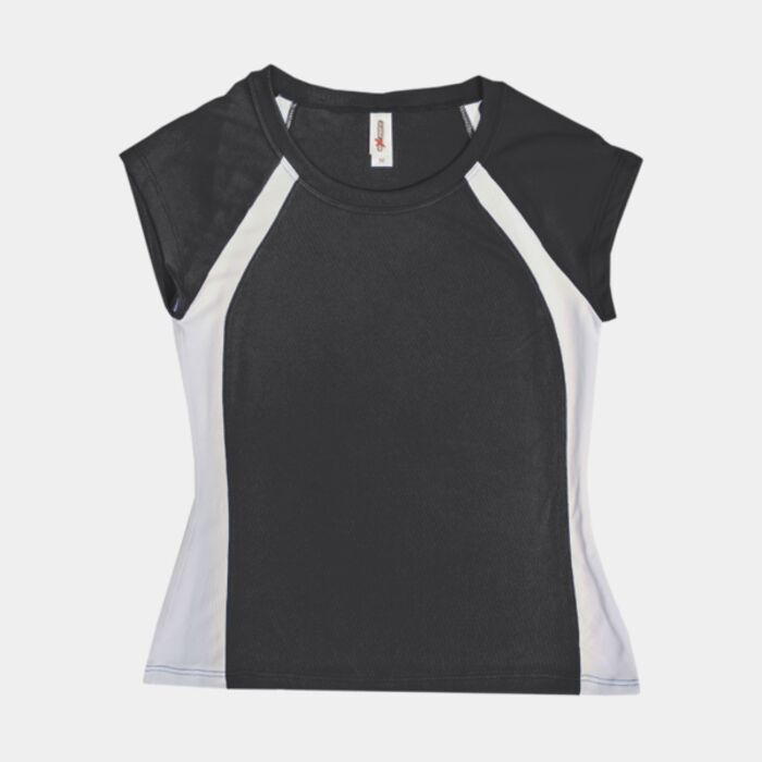 AJ216 Women's Raglan Colorblock Thumbnail