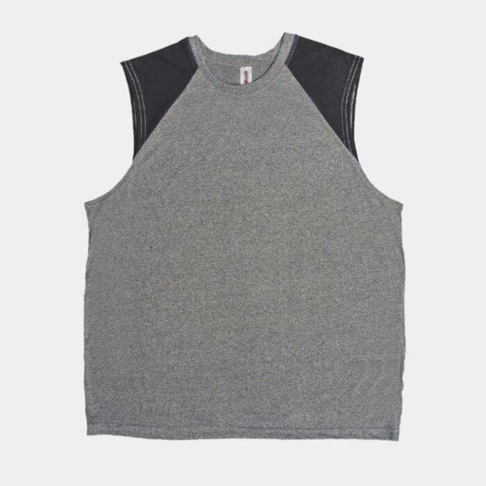 AT818 Men's Sleeveless Colorblock Natural Feel Training Tee Thumbnail