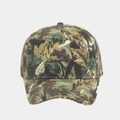 OTTO CAP Camouflage 5 Panel Mid Profile Baseball Cap Thumbnail