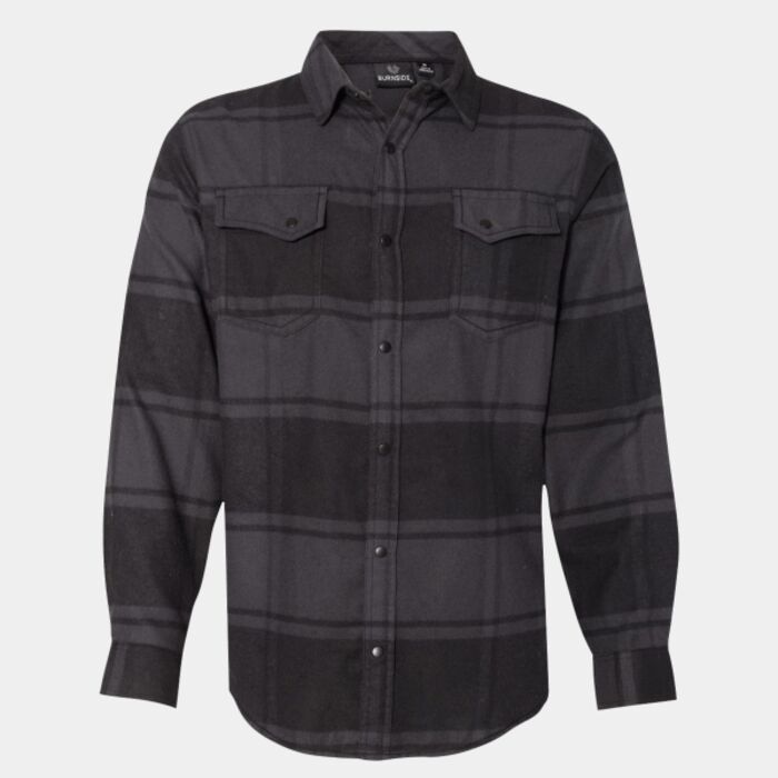 Men's Snap Front Plaid Flannel Shirt Thumbnail