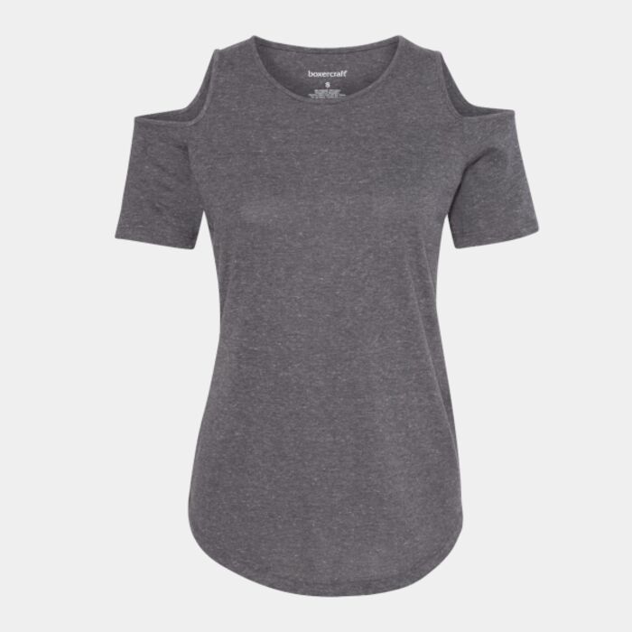 Women's Cold Shoulder T-Shirt Thumbnail