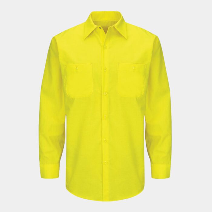 Men's Enhanced & Hi-Visibility Long Sleeve Work Shirt Thumbnail